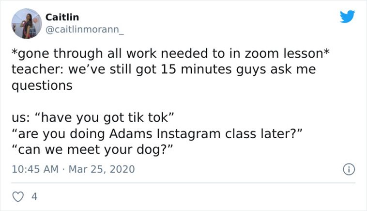 zoom students questions