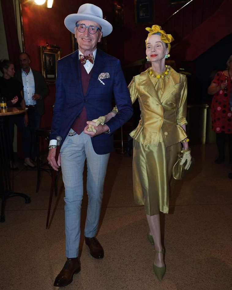 elderly couple fashion