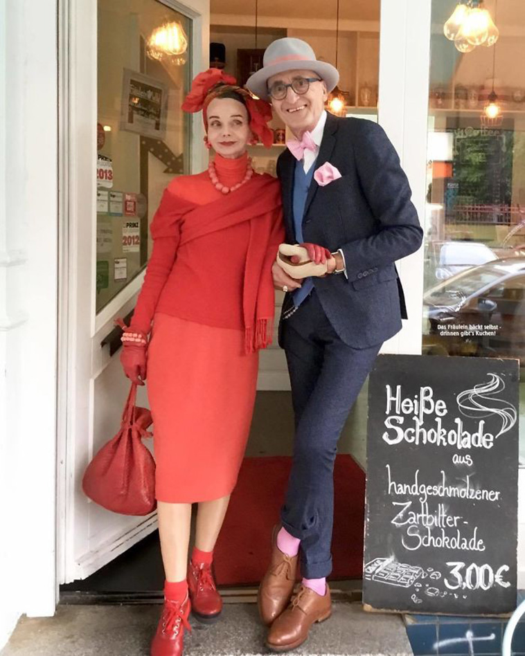 elderly couple fashion