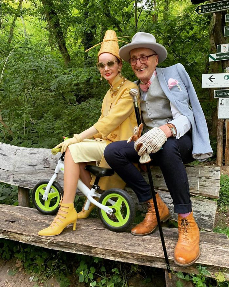 elderly couple fashion