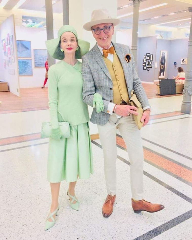 elderly couple fashion