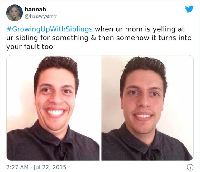 funny siblings tweets