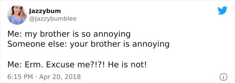 funny siblings tweets