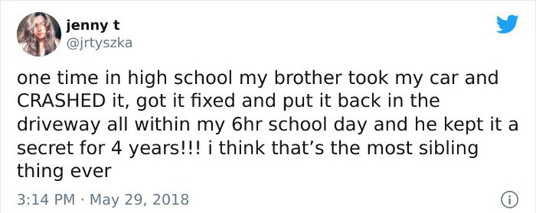 funny siblings tweets