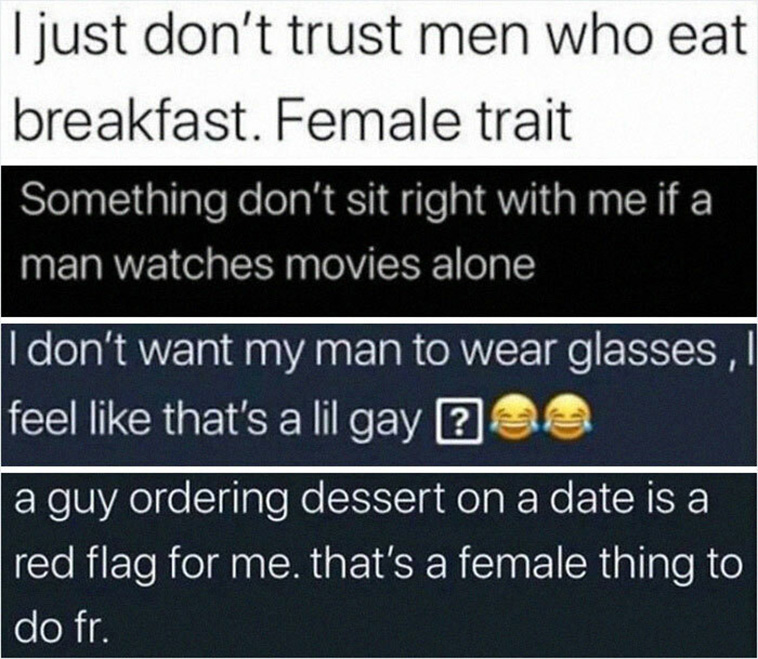 cringey girls messages