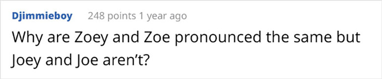 english is weird