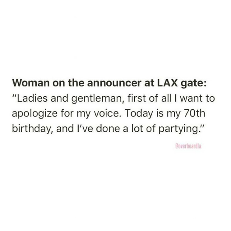 overheard in L.A.