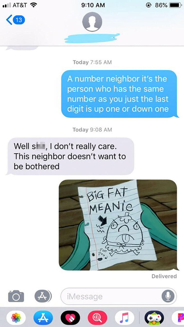 number neighbours 