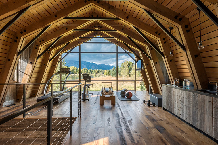 The Barn With A Fitness Room Is Designed By Carney Logan Burke Architects