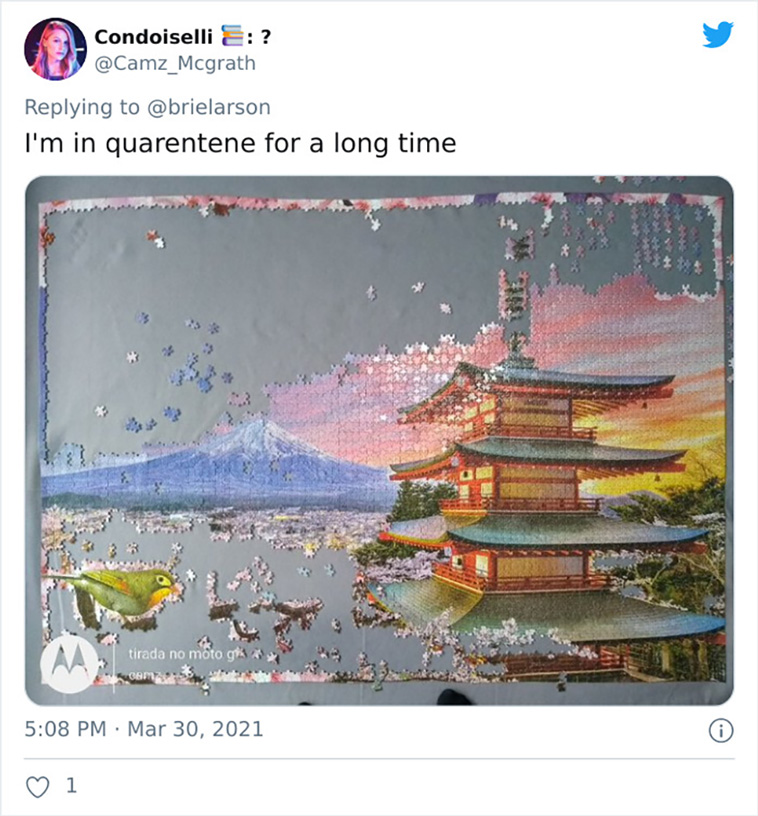 being in quarantine