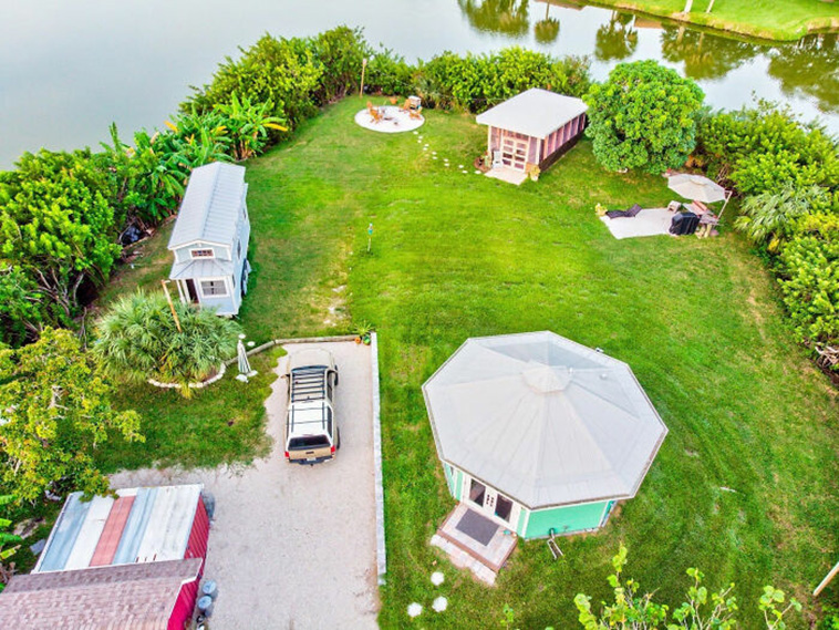 tiny home private island