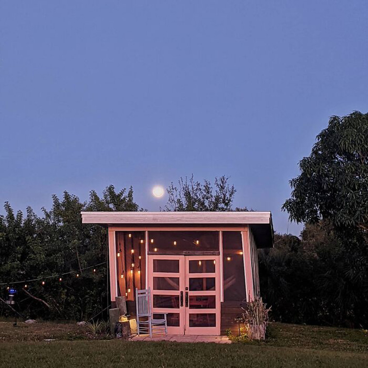 tiny home private island