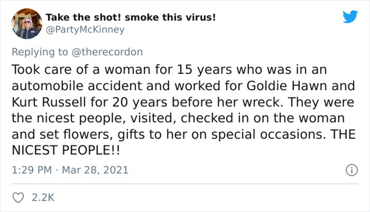 nicest celebrity