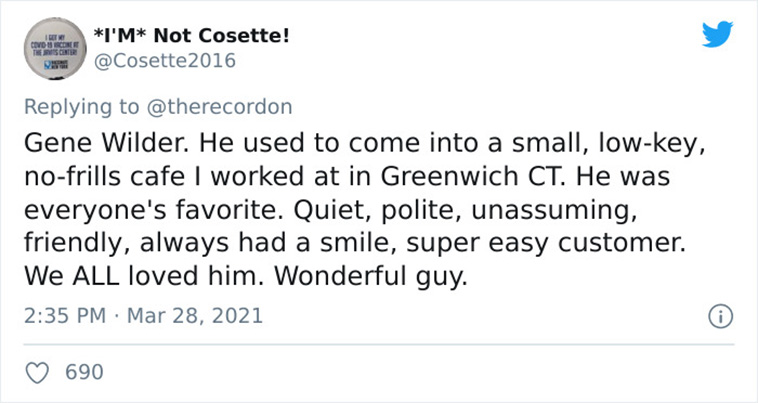 nicest celebrity