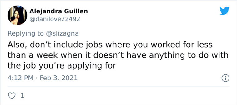 resume tips