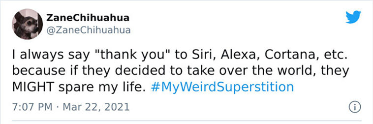 weird superstitions