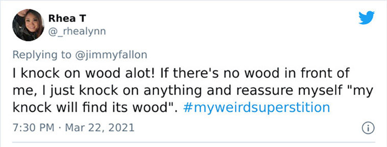 weird superstitions