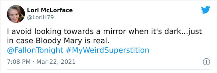 weird superstitions