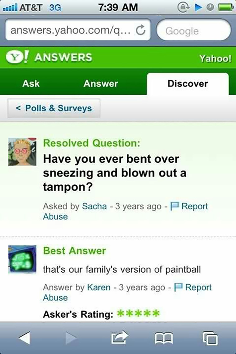 yahoo answers
