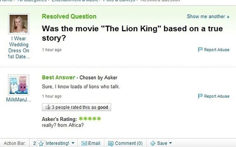 yahoo answers