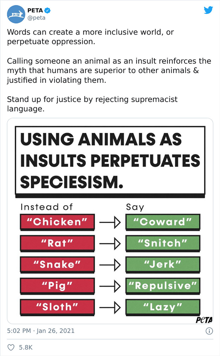 animal-oriented insults