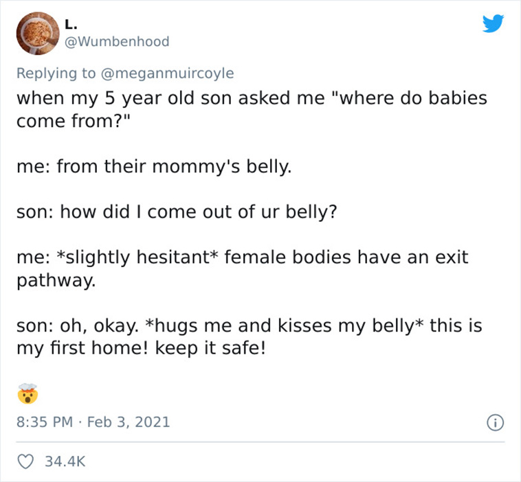 children reaction sex