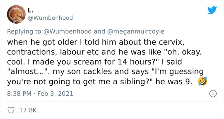 children reaction sex