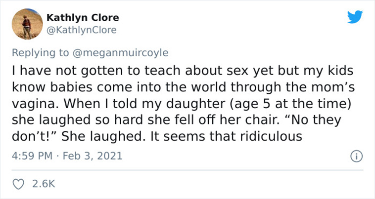 children reaction sex