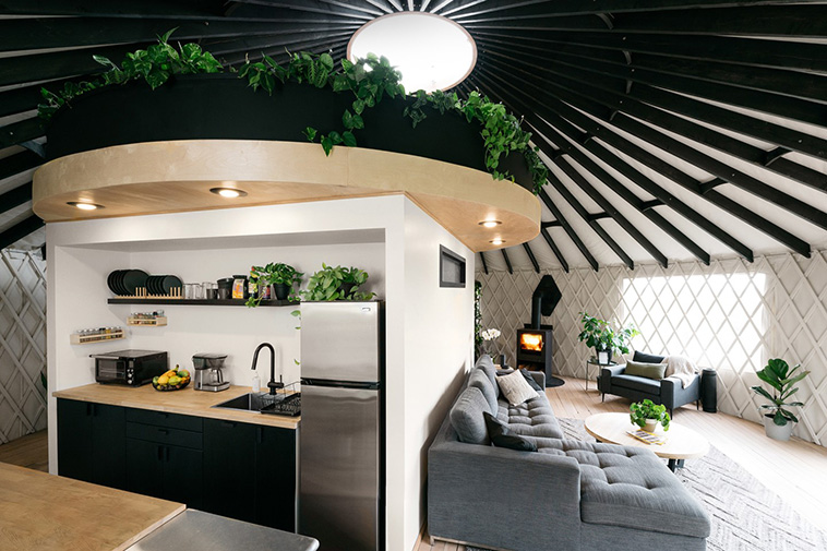 Couple Builds Stunning Botanical Yurt