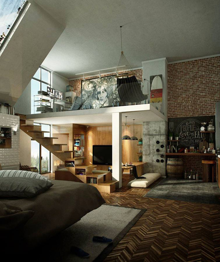 Loft-69-Apartment-With-High-Ceiling