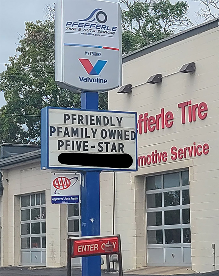 unpopular signage