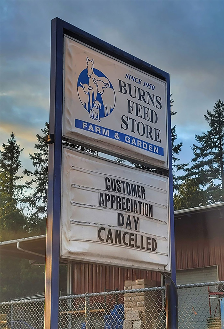 unpopular signage