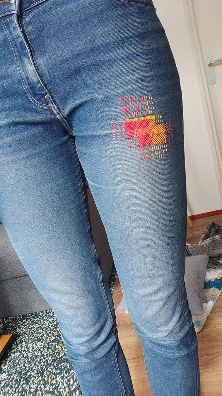 repairing clothes