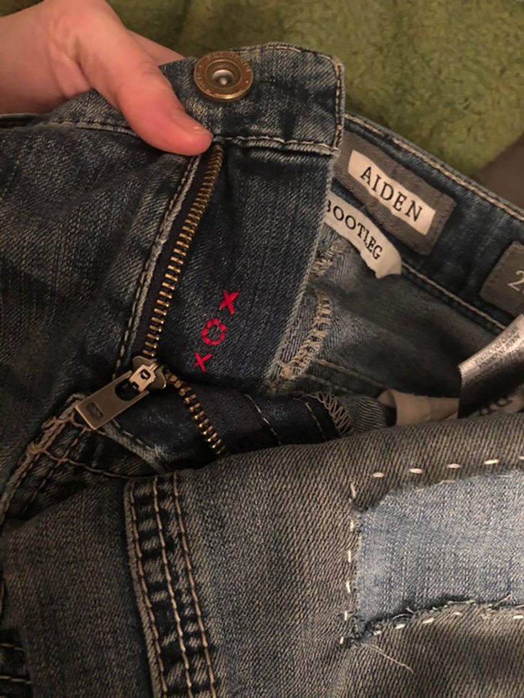 repairing clothes