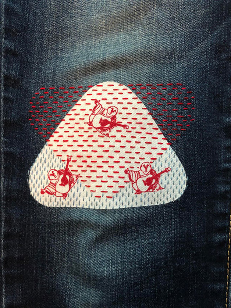 repairing clothes