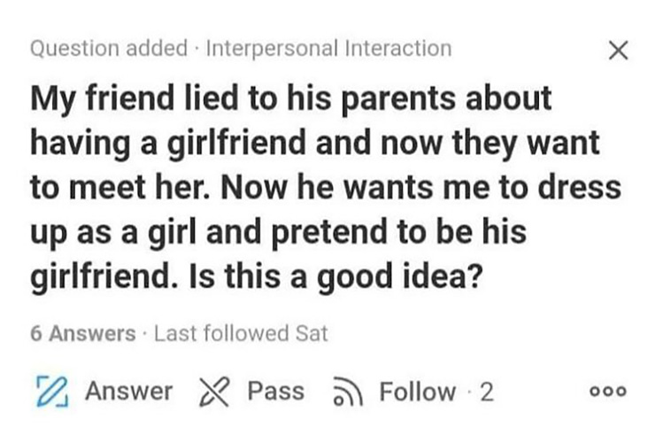 strange questions
