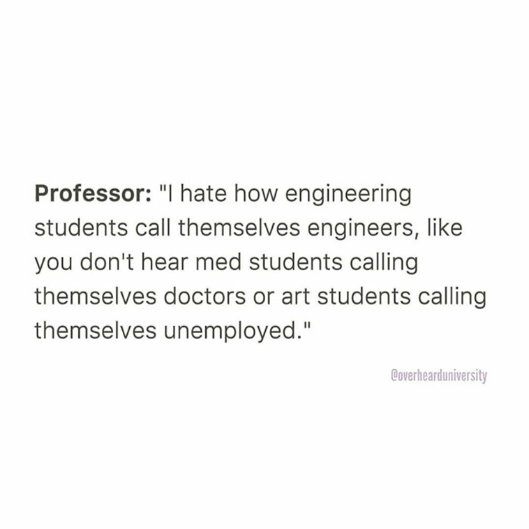 overheard in university
