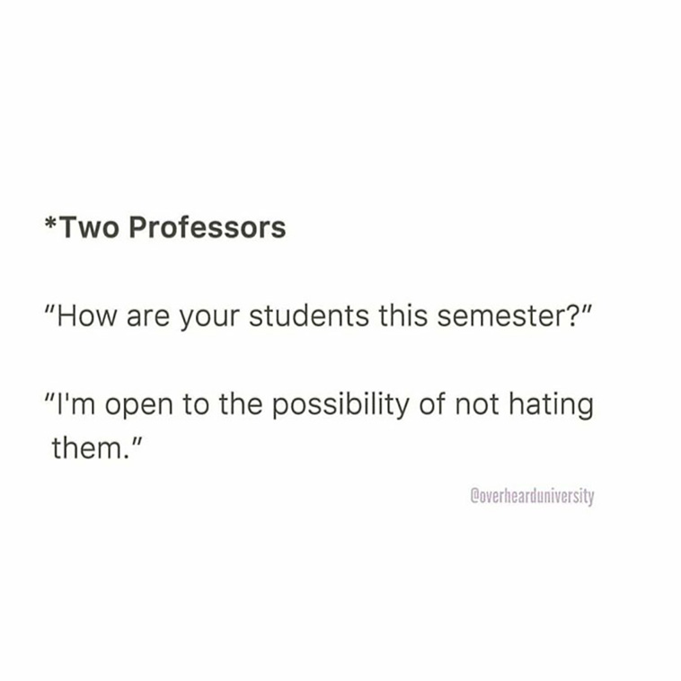 overheard in university