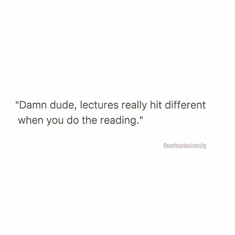 overheard in university