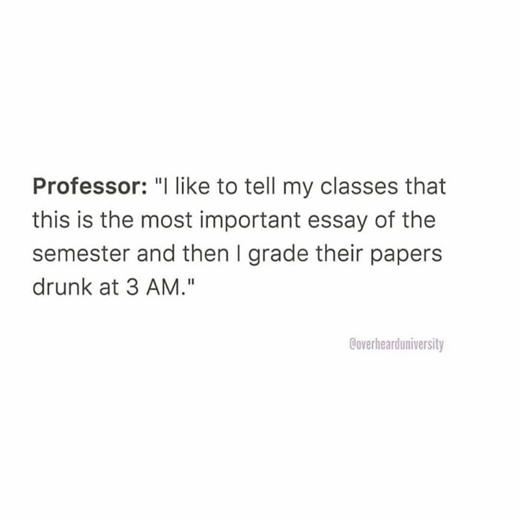 overheard in university