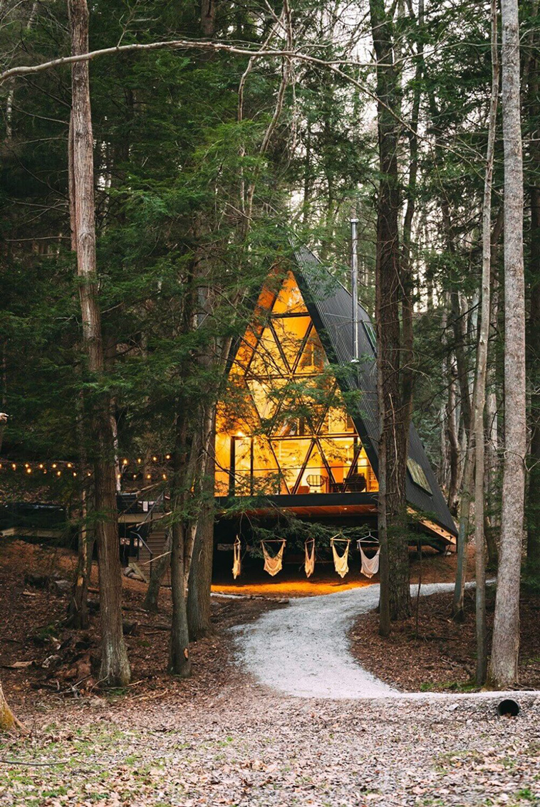 Dunlap Hollow A-Frame Cabin In Ohio
