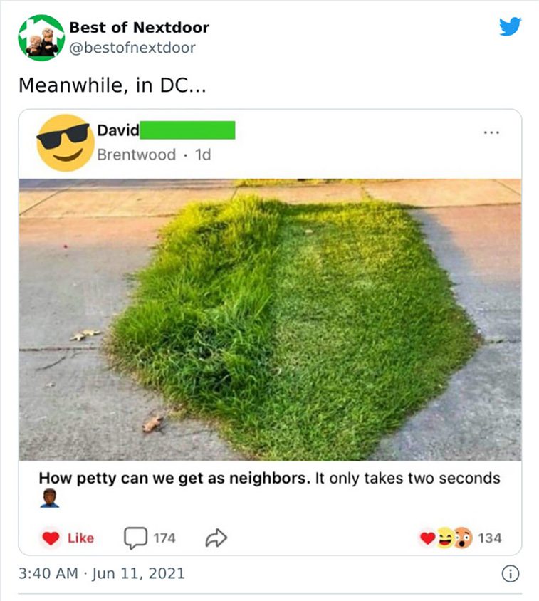 next door