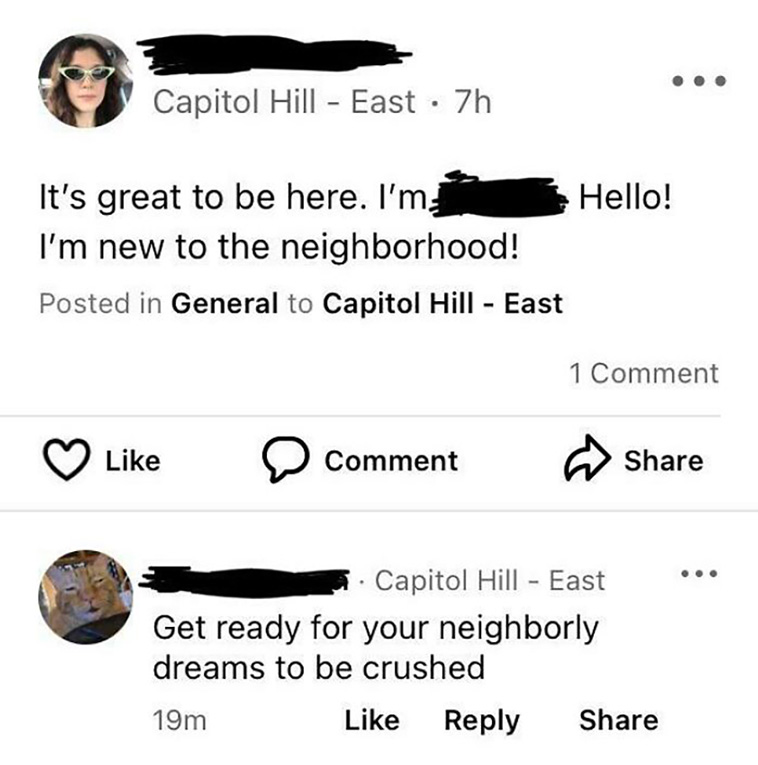 next door