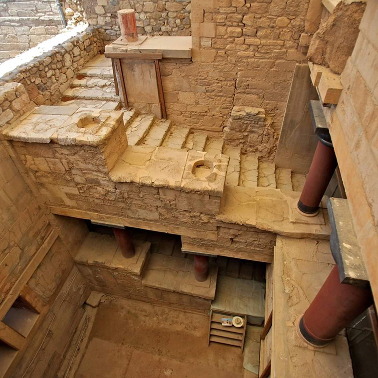 Grand Staircase in the Palace of Knossos