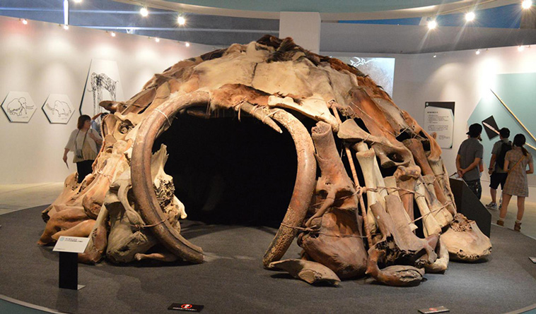 mammoth bone huts