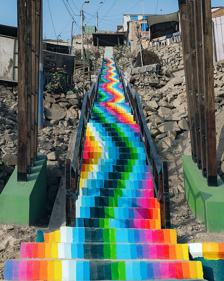 colorful staircases
