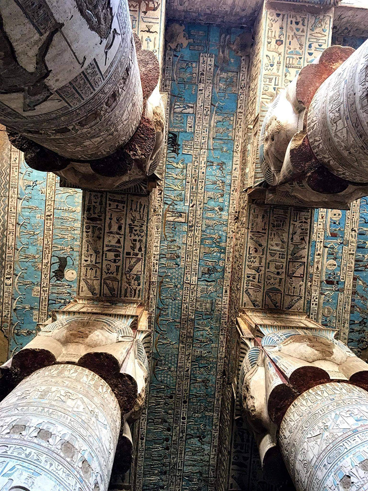 temple of Hathor in Dendera, Egypt