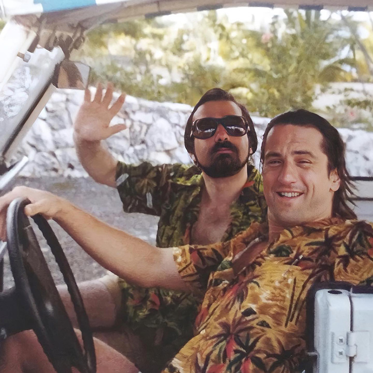 Scorsese and De Niro at Caribbean, 1979