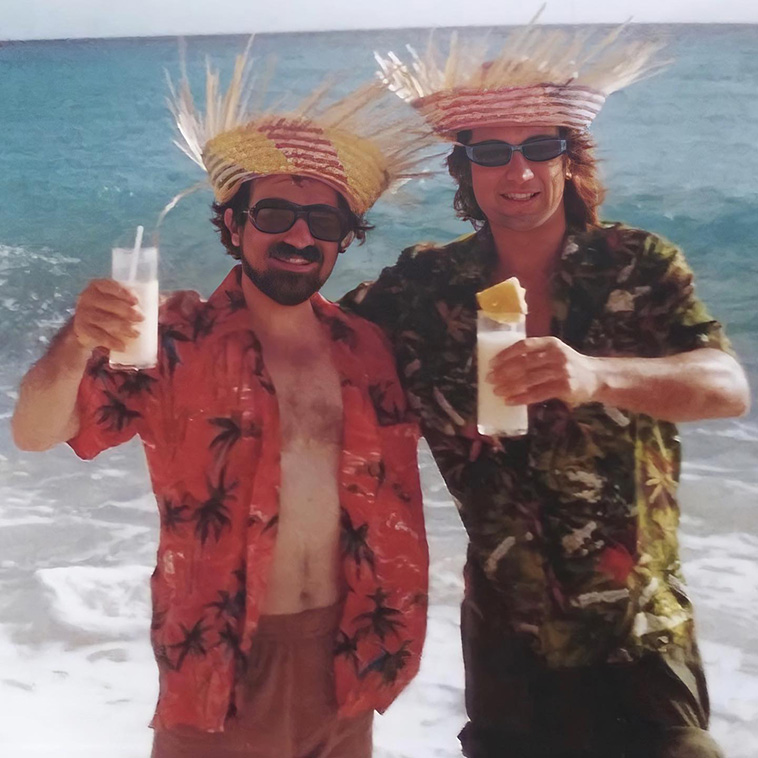 Scorsese and De Niro at Caribbean, 1979