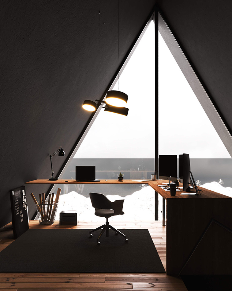 suspended house